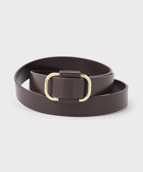 OPAQUE.CLIP(オペークドットクリップ)の「本革ベルト(穴なし)(ベルト・レディース・シルバー/ブラウン系/ブラウン系その他/ゴールド・00)」の2枚目の写真