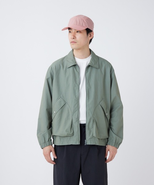 Snow Peak(スノーピーク)の「Snow Peak / Light Dobby Cloth Harrington Jacket ライトドビークロスハリントンジャケット(テーラードジャケット・メンズ・ブラック/グレイッシュベージュ/アーミー・S/M/L/XL)」の3枚目の写真