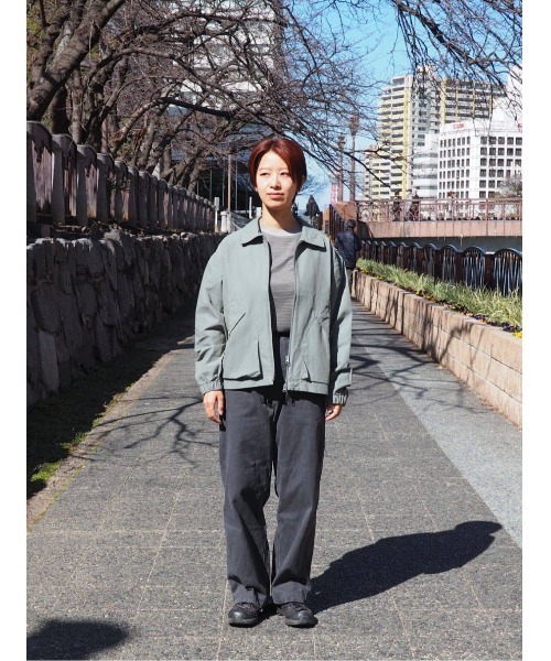 Snow Peak(スノーピーク)の「Snow Peak / Light Dobby Cloth Harrington Jacket ライトドビークロスハリントンジャケット(テーラードジャケット・メンズ・ブラック/グレイッシュベージュ/アーミー・S/M/L/XL)」の7枚目の写真