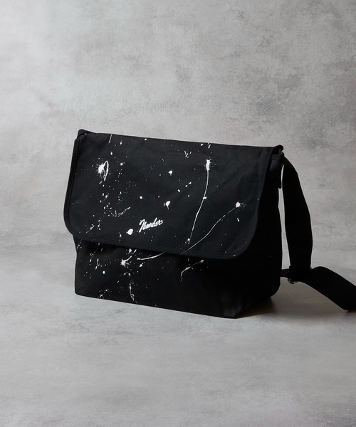 NUMBER (N)INE(ナンバーナイン)の「HAND PAINTED CANVAS 2WAY HANDLE FLAP SHOULDER BAG / LARGE / ハンドペイント コットン キャンバス 2way ハンドル フラップ ショルダーバッグ ラージサイズ(ショルダーバッグ・メンズ・アイボリー系2/ブラック系その他2/アイボリー/ブラック・FREE)」の22枚目の写真