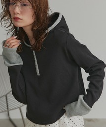 ad thie（アドティエ）の「バイカラー ワッフル パーカー（パーカー）」