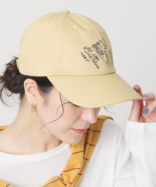 LY（エルワイ）の「＜LY＞コットン レター キャップ（キャップ・レディース・ベージュ/ワイン/グレー系・FREE）」の4枚目の写真