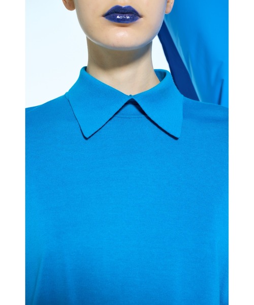 ENFOLD（エンフォルド）の「KNIT-WITH-COLLAR  PULLOVER（ニット/セーター・レディース・ブルー系その他・38）」の3枚目の写真