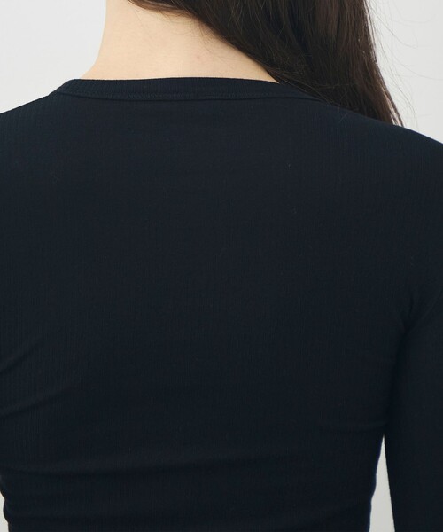 BASERANGE（ベースレンジ）の「BASERANGE HEART LONG SLEEVE TEE（Tシャツ/カットソー・レディース・ブラック/ホワイト・S）」の8枚目の写真