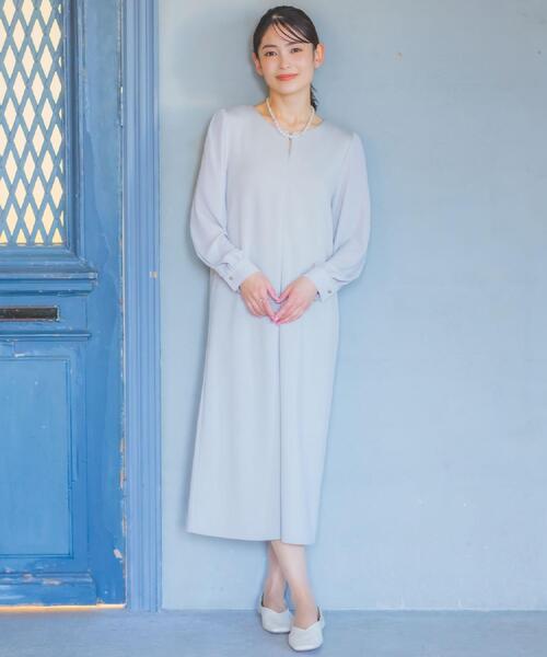 ITS'DEMO(イッツデモ)の「ダンボールワンピース(ワンピース・レディース・ブラック/ナチュラル・00)」の4枚目の写真