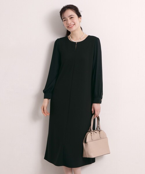 ITS'DEMO(イッツデモ)の「ダンボールワンピース(ワンピース・レディース・ブラック/ナチュラル・00)」の7枚目の写真