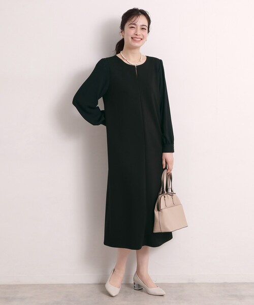 ITS'DEMO(イッツデモ)の「ダンボールワンピース(ワンピース・レディース・ブラック/ナチュラル・00)」の8枚目の写真