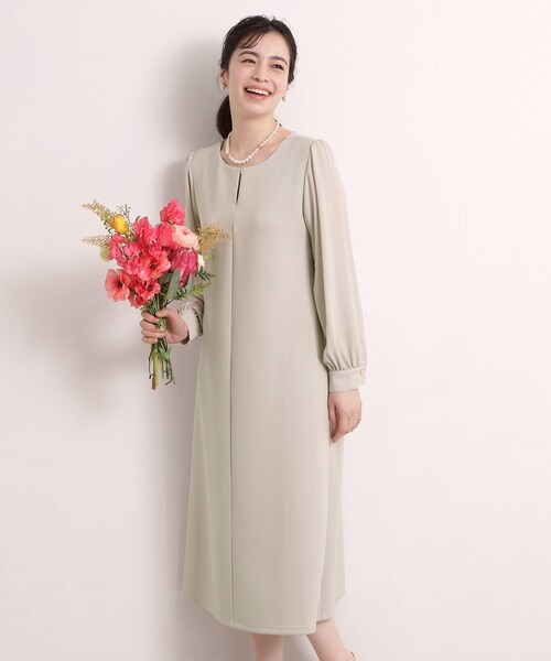 ITS'DEMO(イッツデモ)の「ダンボールワンピース(ワンピース・レディース・ブラック/ナチュラル・00)」の10枚目の写真