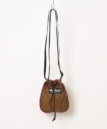 WILD THINGS（ワイルドシングス）の「LEE 掲載モデル【WILD THINGS】LIGHT OPEN POUCH 超軽量 リップストップナイロン ミニショルダー 巾着ポーチ（ショルダーバッグ）」