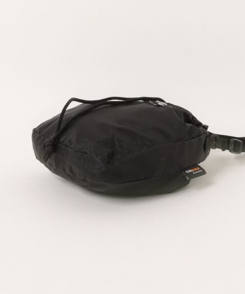 WILD THINGS（ワイルドシングス）の「【WILD THINGS】LIGHT OPEN POUCH 超軽量 リップストップナイロン ミニショルダー 巾着ポーチ（ショルダーバッグ・レディース・カーキ/ブラック/クリアブラウン・ONE SIZE）」の5枚目の写真