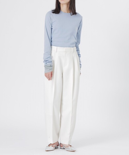 LOVELESS（ラブレス）の「テレコブロッキングトップス（Tシャツ/カットソー・レディース・オフホワイト/ブラック/ブルー系その他2・36）」の8枚目の写真