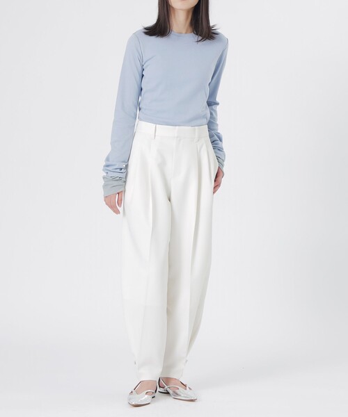 LOVELESS（ラブレス）の「テレコブロッキングトップス（Tシャツ/カットソー・レディース・オフホワイト/ブラック/ブルー系その他2・36）」の9枚目の写真