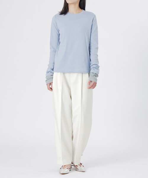 LOVELESS（ラブレス）の「テレコブロッキングトップス（Tシャツ/カットソー・レディース・オフホワイト/ブラック/ブルー系その他2・36）」の10枚目の写真