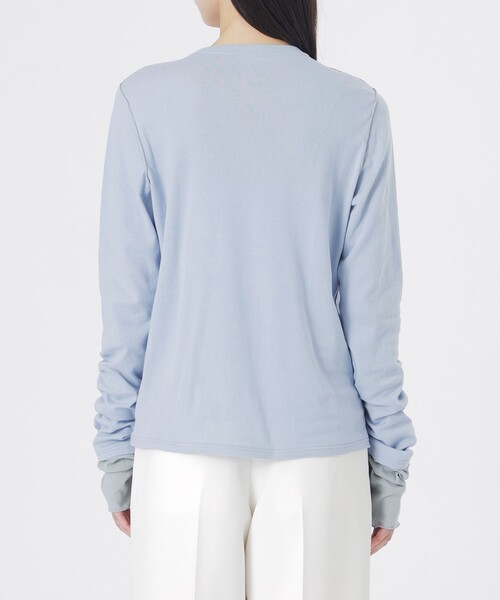 LOVELESS（ラブレス）の「テレコブロッキングトップス（Tシャツ/カットソー・レディース・オフホワイト/ブラック/ブルー系その他2・36）」の13枚目の写真