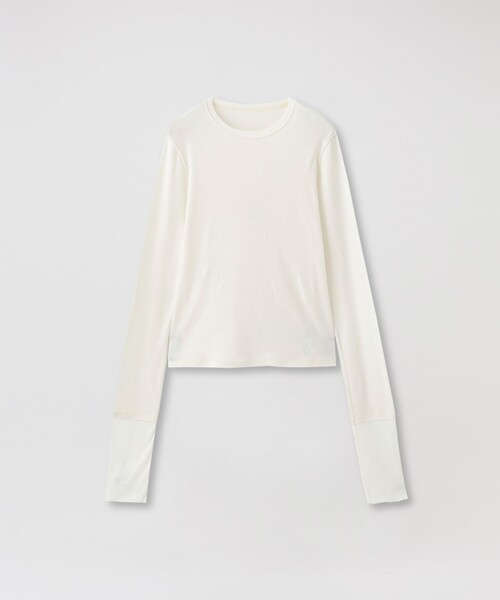 LOVELESS(ラブレス)の「テレコブロッキングトップス(Tシャツ/カットソー・レディース・オフホワイト/ブラック/ブルー系その他2・36)」の5枚目の写真