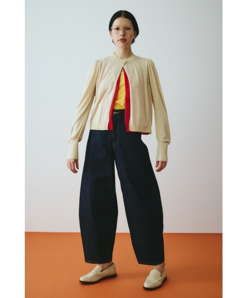 HeRIN.CYE(ヘリンドットサイ)の「layered knit cardigan レイヤードニットカーディガン(カーディガン/ボレロ・レディース・グレー/ベージュ/イエロー・FREE)」の22枚目の写真