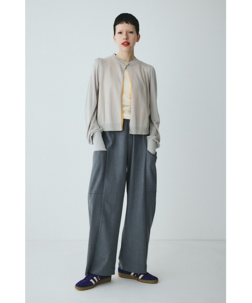 HeRIN.CYE(ヘリンドットサイ)の「layered knit cardigan レイヤードニットカーディガン(カーディガン/ボレロ・レディース・グレー/ベージュ/イエロー・FREE)」の7枚目の写真