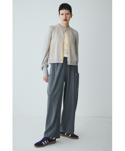 HeRIN.CYE(ヘリンドットサイ)の「layered knit cardigan レイヤードニットカーディガン(カーディガン/ボレロ・レディース・グレー/ベージュ/イエロー・FREE)」の8枚目の写真