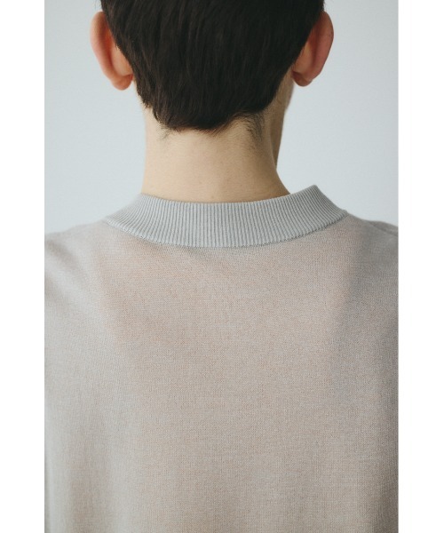 HeRIN.CYE(ヘリンドットサイ)の「layered knit cardigan レイヤードニットカーディガン(カーディガン/ボレロ・レディース・グレー/ベージュ/イエロー・FREE)」の13枚目の写真