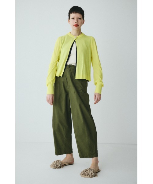 HeRIN.CYE(ヘリンドットサイ)の「layered knit cardigan レイヤードニットカーディガン(カーディガン/ボレロ・レディース・グレー/ベージュ/イエロー・FREE)」の18枚目の写真