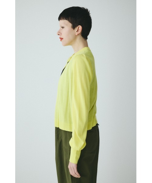 HeRIN.CYE(ヘリンドットサイ)の「layered knit cardigan レイヤードニットカーディガン(カーディガン/ボレロ・レディース・グレー/ベージュ/イエロー・FREE)」の20枚目の写真