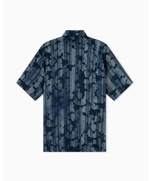 ARMANI EXCHANGE（アルマーニエクスチェンジ）の「【A|X アルマーニ エクスチェンジ】オールオーバープリント 半袖シャツ/BOXY（シャツ/ブラウス・メンズ・ブラウン系/ネイビー系/ブラック系・LARGE/X-SMALL/X-LARGE/SMALL/MEDIUM）」の12枚目の写真