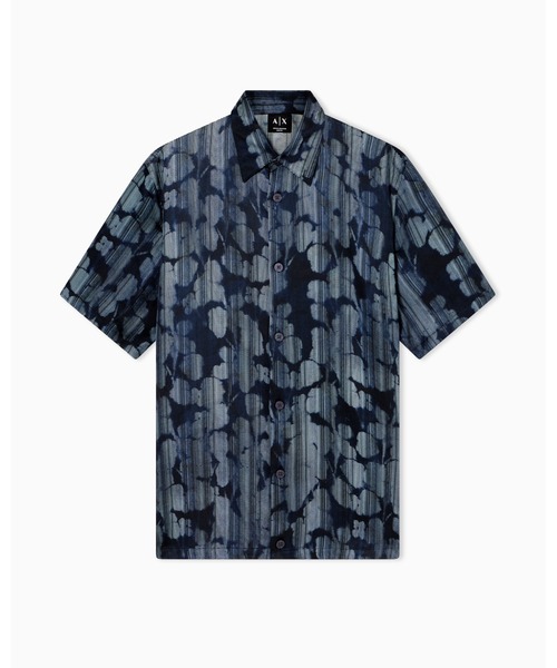 ARMANI EXCHANGE（アルマーニエクスチェンジ）の「【A|X アルマーニ エクスチェンジ】オールオーバープリント 半袖シャツ/BOXY（シャツ/ブラウス・メンズ・ブラウン系/ネイビー系/ブラック系・LARGE/X-SMALL/X-LARGE/SMALL/MEDIUM）」の11枚目の写真