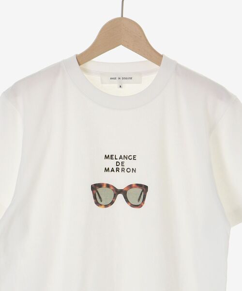 le.coeur blanc（ルクールブラン）の「MELANGE DE MARRON TEE（Tシャツ/カットソー・レディース・ホワイト・38）」の14枚目の写真