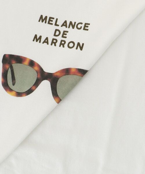 le.coeur blanc（ルクールブラン）の「MELANGE DE MARRON TEE（Tシャツ/カットソー・レディース・ホワイト・38）」の16枚目の写真