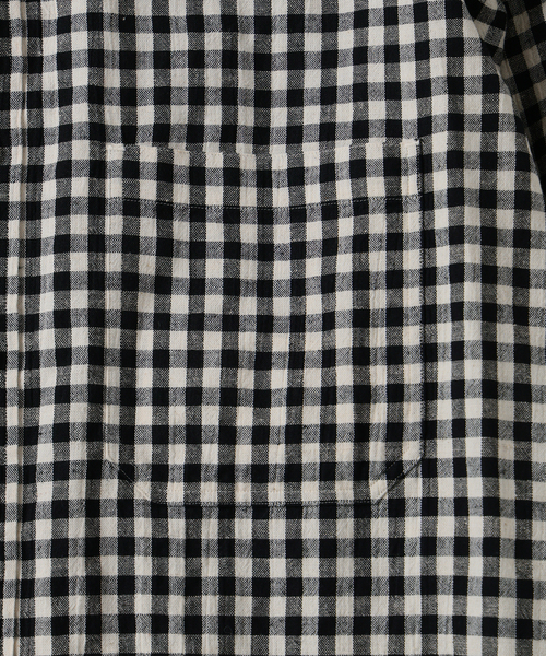 EDIFICE(エディフィス)の「コットンリネン ラウンド カラー シャツ(シャツ/ブラウス・メンズ・ブラック系その他/ブラック/ブラックミックス・2/3)」の13枚目の写真