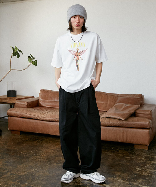 PUBLUX（パブリュクス）の「PUBLUX/パブリュクス LOVE POP STUDIO　タックカーブパンツ　限定展開（その他パンツ・メンズ・ブラック/ベージュ/インディゴブルー・LARGE/MEDIUM/SMALL）」の11枚目の写真