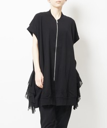 gomme（ゴム）の「サイドフリルロングベスト（ベスト）」