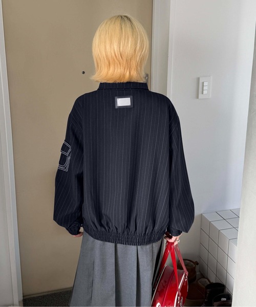 sedacle（セダクル）の「ストライプトラックジャケット（その他アウター・メンズ・ネイビー/グレー・MEDIUM/LARGE）」の21枚目の写真