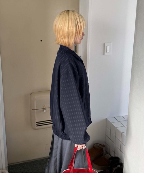 sedacle（セダクル）の「ストライプトラックジャケット（その他アウター・メンズ・ネイビー/グレー・MEDIUM/LARGE）」の22枚目の写真