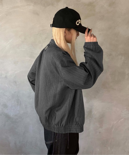 sedacle（セダクル）の「ストライプトラックジャケット（その他アウター・メンズ・ネイビー/グレー・MEDIUM/LARGE）」の9枚目の写真