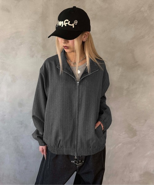 sedacle（セダクル）の「ストライプトラックジャケット（その他アウター・メンズ・ネイビー/グレー・MEDIUM/LARGE）」の5枚目の写真