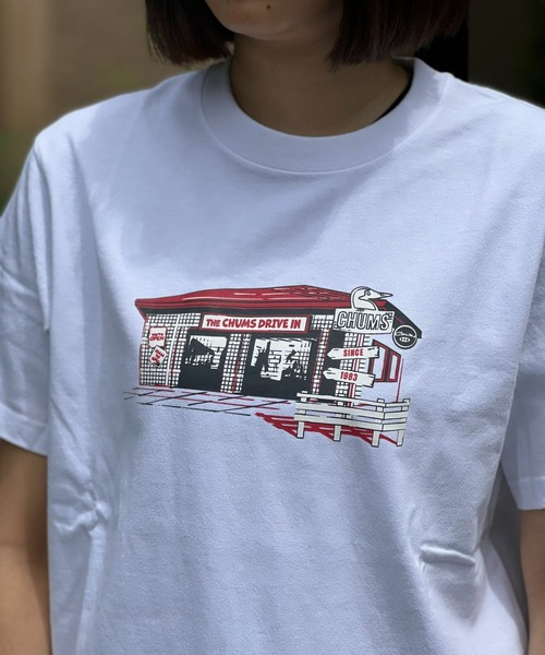 CHUMS（チャムス）の「【CHUMS】Drive in T-Shirt（Tシャツ/カットソー・メンズ・グレー/グリーン/ホワイト/ネイビー・X-LARGE/LARGE/MEDIUM）」の17枚目の写真