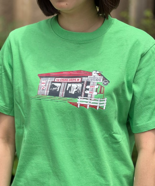 CHUMS（チャムス）の「【CHUMS】Drive in T-Shirt（Tシャツ/カットソー・メンズ・グレー/グリーン/ホワイト/ネイビー・X-LARGE/LARGE/MEDIUM）」の19枚目の写真