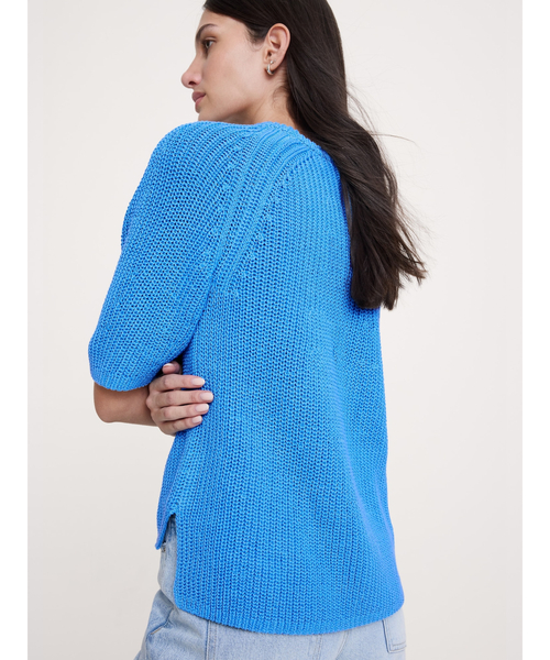 Banana Republic（バナナリパブリック）の「コットン パフスリーブ セーター（ニット/セーター・レディース・アイボリー/ナチュラル/ブルー・L/S/M/XS）」の7枚目の写真