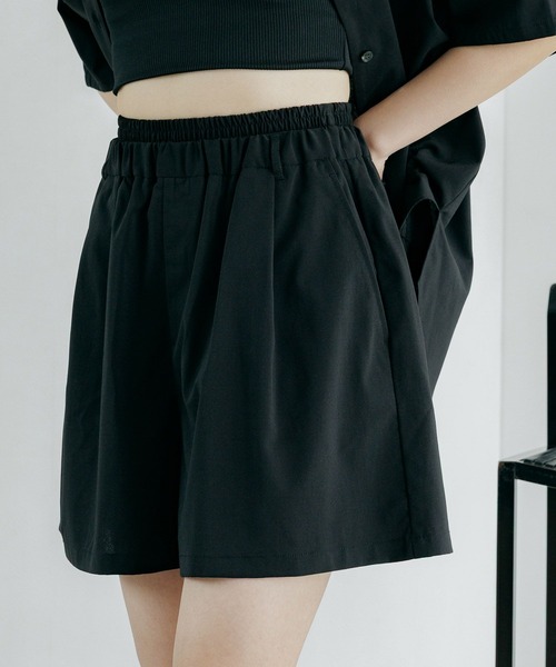 PAGEBOY(ページボーイ)の「クールイージーダブルウエストショートパンツ【セットアップ対応】(その他パンツ・レディース・グリーン/ブラック・FREE)」の8枚目の写真