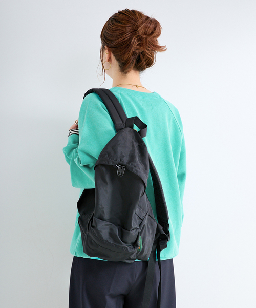 B.C STOCK（ベーセーストック）の「athletic wear MASON / アスレティックウェア メイソン 別注 ロゴスウェット（スウェット・レディース・グリーン/ブラウン/ホワイト/サックスブルー/オレンジ・FREE）」の8枚目の写真