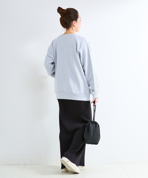B.C STOCK（ベーセーストック）の「athletic wear MASON / アスレティックウェア メイソン 別注 ロゴスウェット（スウェット・レディース・グリーン/ブラウン/ホワイト/サックスブルー/オレンジ・FREE）」の11枚目の写真