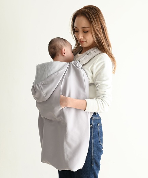 PUPPAPUPO(プッパプーポ)の「【UVカット】 抱っこ紐 ケープ(抱っこ紐/ベルトカバー/スリング・レディース・グレー/グレイッシュベージュ・FREE)」の10枚目の写真