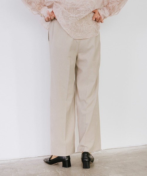 Sirin（シリン）の「≪セットアップ可≫ リネンライクワイドイージーパンツ【2サイズ展開】（その他パンツ・レディース・ベージュ/ネイビー・SMALL/X-SMALL）」の8枚目の写真