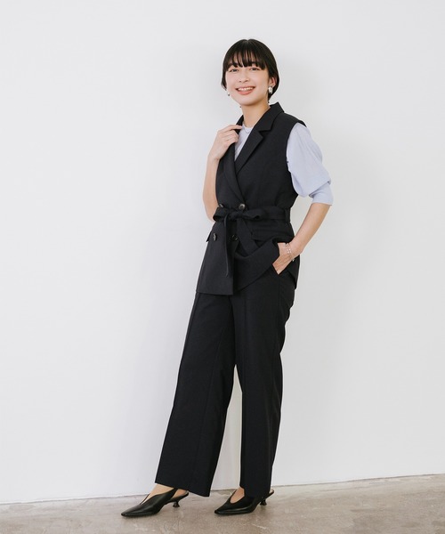 Sirin（シリン）の「≪セットアップ可≫ リネンライクワイドイージーパンツ【2サイズ展開】（その他パンツ・レディース・ベージュ/ネイビー・SMALL/X-SMALL）」の15枚目の写真