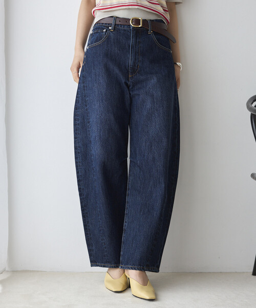 Firsthand（ファーストハンド）の「Firsthand/ファーストハンド ハートスタッズ カーヴィーデニム / ワイドシルエット（デニムパンツ・レディース・ブルー/ホワイト・X-SMALL/SMALL/MEDIUM）」の7枚目の写真