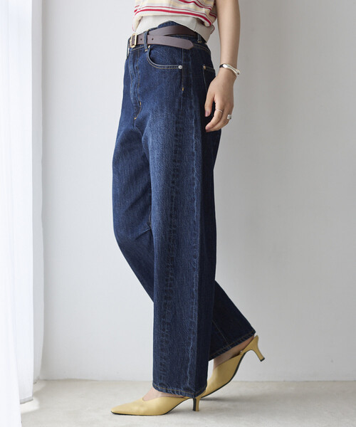 Firsthand（ファーストハンド）の「Firsthand/ファーストハンド ハートスタッズ カーヴィーデニム / ワイドシルエット（デニムパンツ・レディース・ブルー/ホワイト・X-SMALL/SMALL/MEDIUM）」の11枚目の写真