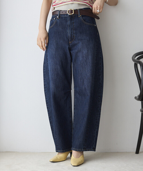 Firsthand（ファーストハンド）の「Firsthand/ファーストハンド ハートスタッズ カーヴィーデニム / ワイドシルエット（デニムパンツ・レディース・ブルー/ホワイト・X-SMALL/SMALL/MEDIUM）」の12枚目の写真