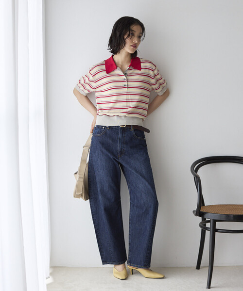 Firsthand（ファーストハンド）の「Firsthand/ファーストハンド ハートスタッズ カーヴィーデニム / ワイドシルエット（デニムパンツ・レディース・ブルー/ホワイト・X-SMALL/SMALL/MEDIUM）」の13枚目の写真