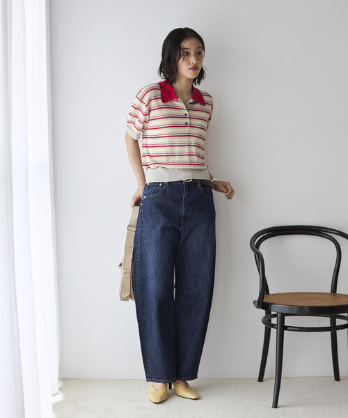 Firsthand（ファーストハンド）の「Firsthand/ファーストハンド ハートスタッズ カーヴィーデニム / ワイドシルエット（デニムパンツ・レディース・ブルー/ホワイト・X-SMALL/SMALL/MEDIUM）」の14枚目の写真